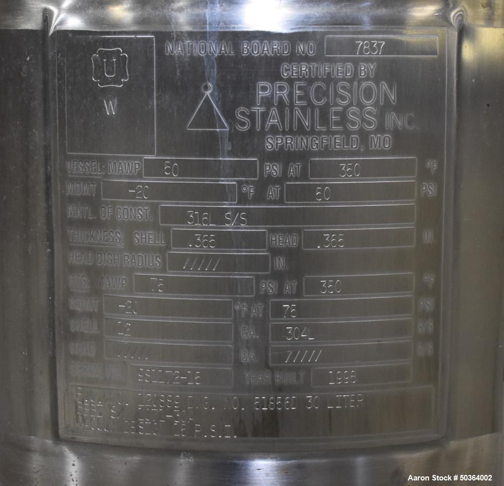 Precision Stainless 7.92 Gallon (30 Liter) Reactor